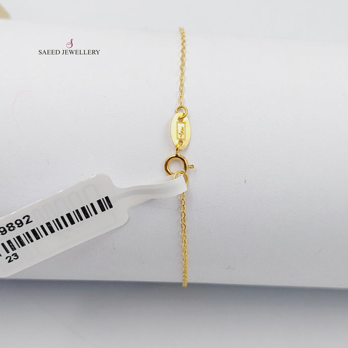 Light Cuban Links Bracelet  Made Of 18K Yellow Gold  <br>Bracelet Length: <strong> 19cm </strong> by Saeed Jewelry-29892