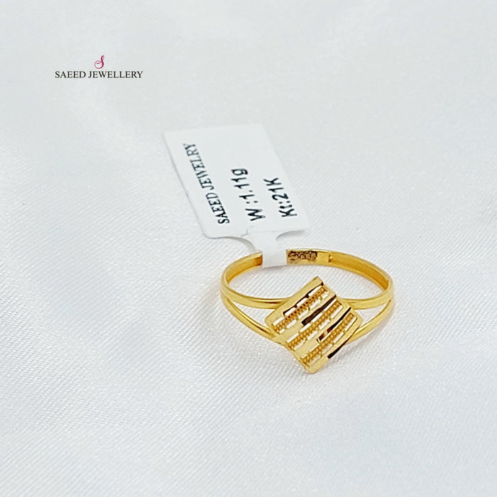 21K خاتم اكسترا ناعم-مجوهرات الشيخ سعيد-Saeed Jewelry