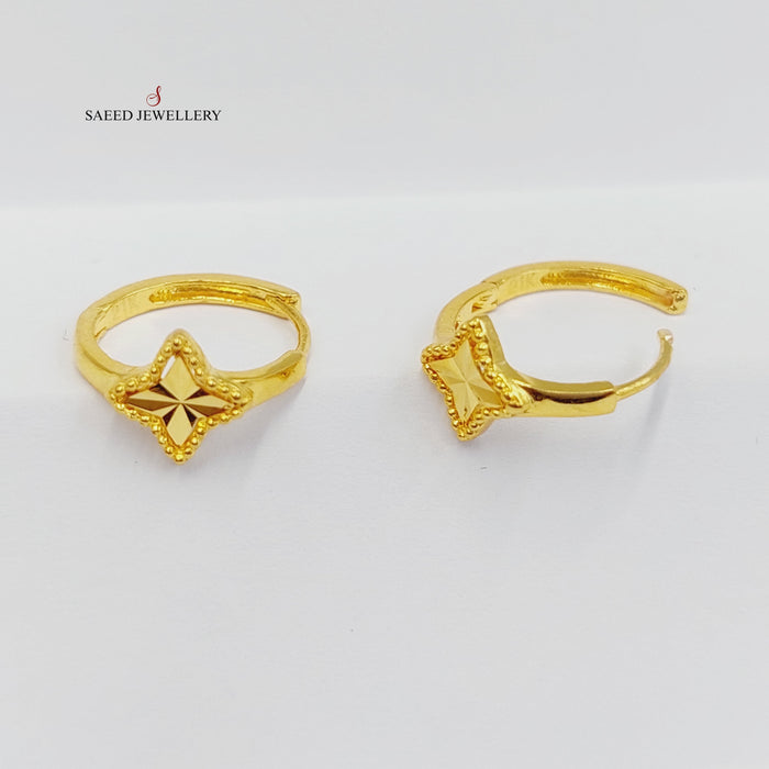 Light Heart Pendant Made Of 21K Yellow Gold by Saeed Jewelry-28123