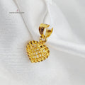 Light Heart Pendant Made Of  21K Yellow Gold by Saeed Jewelry-27402