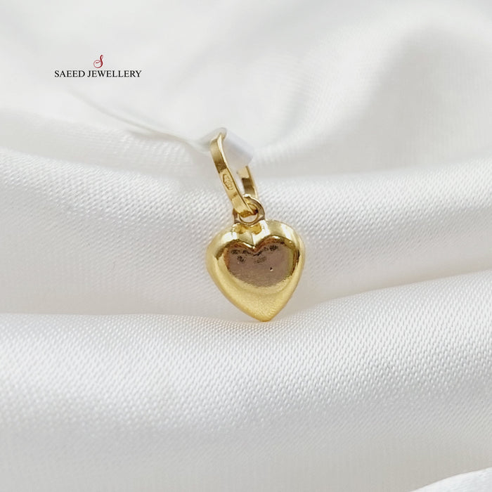 Light Heart Pendant Made Of 18K Yellow Gold by Saeed Jewelry-27755