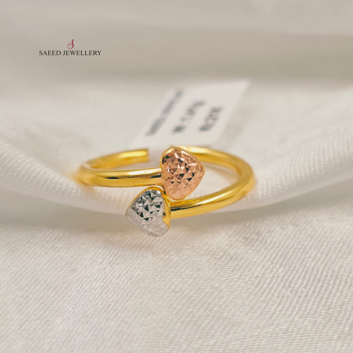 21K خاتم قلب ناعم-مجوهرات الشيخ سعيد-Saeed Jewelry