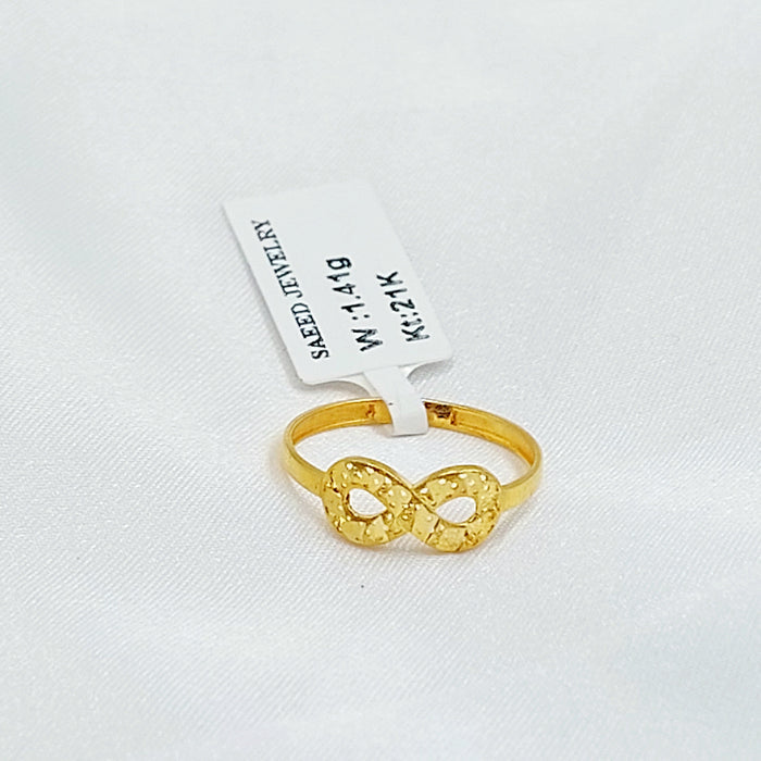 21K خاتم انفينيتي ناعم-مجوهرات الشيخ سعيد-Saeed Jewelry