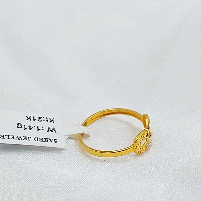 21K خاتم انفينيتي ناعم-مجوهرات الشيخ سعيد-Saeed Jewelry