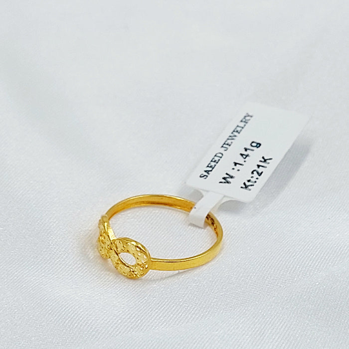 21K خاتم انفينيتي ناعم-مجوهرات الشيخ سعيد-Saeed Jewelry