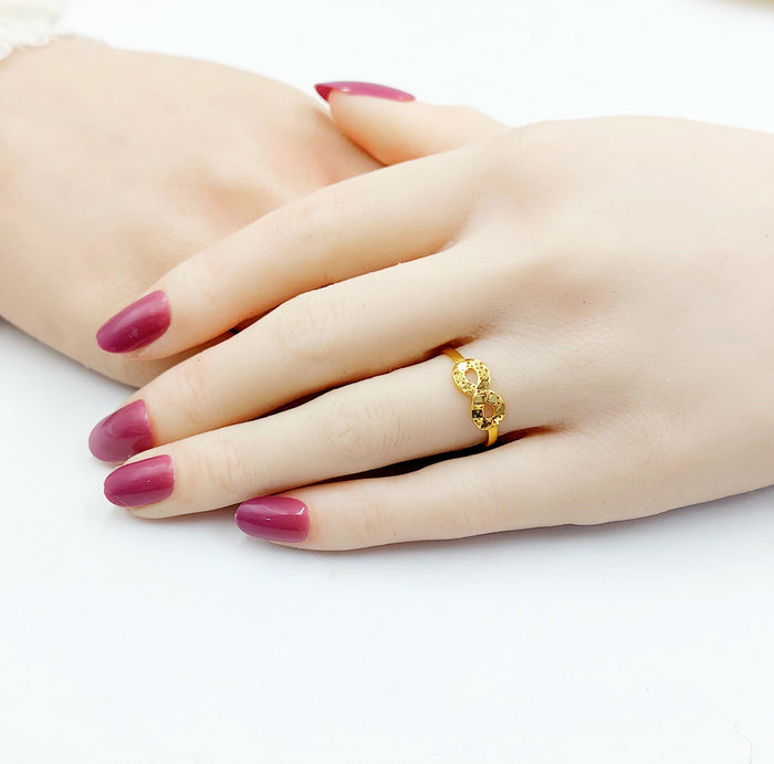 21K خاتم انفينيتي ناعم-مجوهرات الشيخ سعيد-Saeed Jewelry