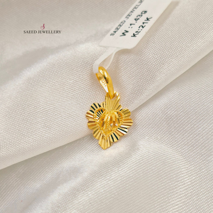 21K تعليقة كويتي ناعم-مجوهرات الشيخ سعيد-Saeed Jewelry