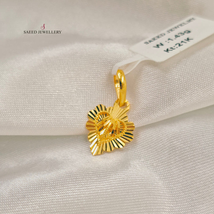 21K تعليقة كويتي ناعم-مجوهرات الشيخ سعيد-Saeed Jewelry