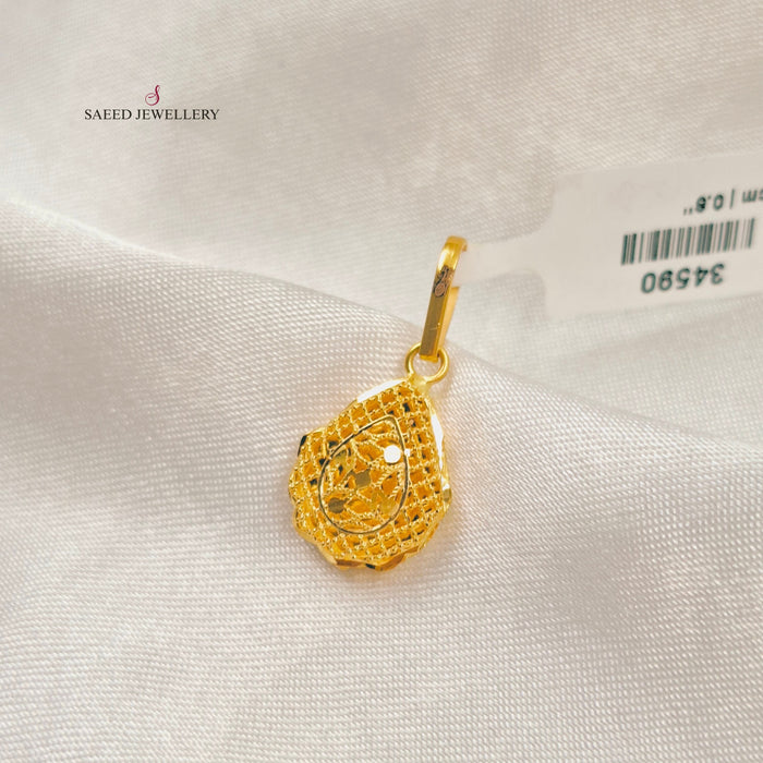 21K تعليقة كويتي ناعم-مجوهرات الشيخ سعيد-Saeed Jewelry