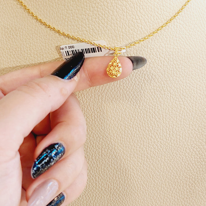 21K Light Pendant Made of 21K Yellow Gold by Saeed Jewelry-تعليقه-خفيفه