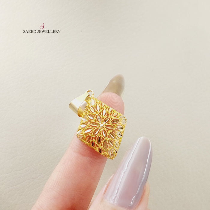 21K Light  Pendant Made of 21K Yellow Gold by Saeed Jewelry-25979