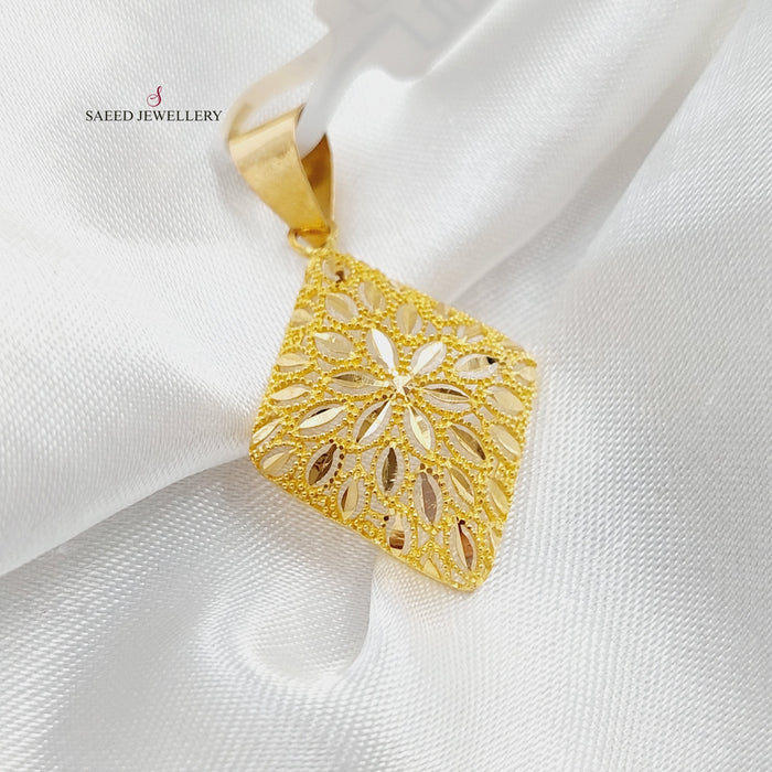 21K Light  Pendant Made of 21K Yellow Gold by Saeed Jewelry-25979