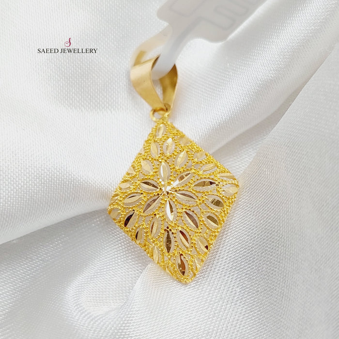 21K Light  Pendant Made of 21K Yellow Gold by Saeed Jewelry-25979