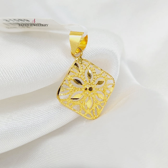 21K تعليقة معين ناعم-مجوهرات الشيخ سعيد-Saeed Jewelry