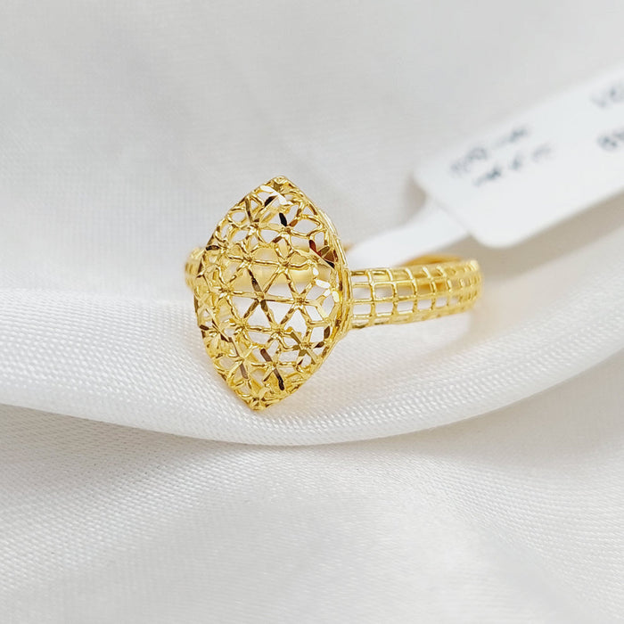 21K Light  Ring Made of 21K Yellow Gold by Saeed Jewelry-26287