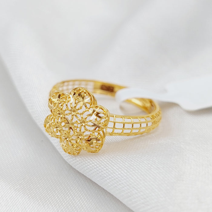 21K Light  Ring Made of 21K Yellow Gold by Saeed Jewelry-25243