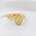 21K Light  Ring Made of 21K Yellow Gold by Saeed Jewelry-26285