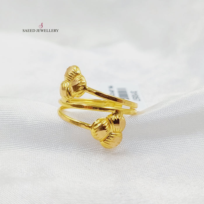 Light Ring  Made of 21K Yellow Gold by Saeed Jewelry-31057