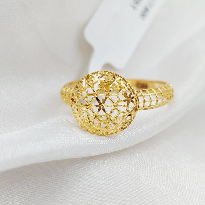 21K Light  Ring Made of 21K Yellow Gold by Saeed Jewelry-26284