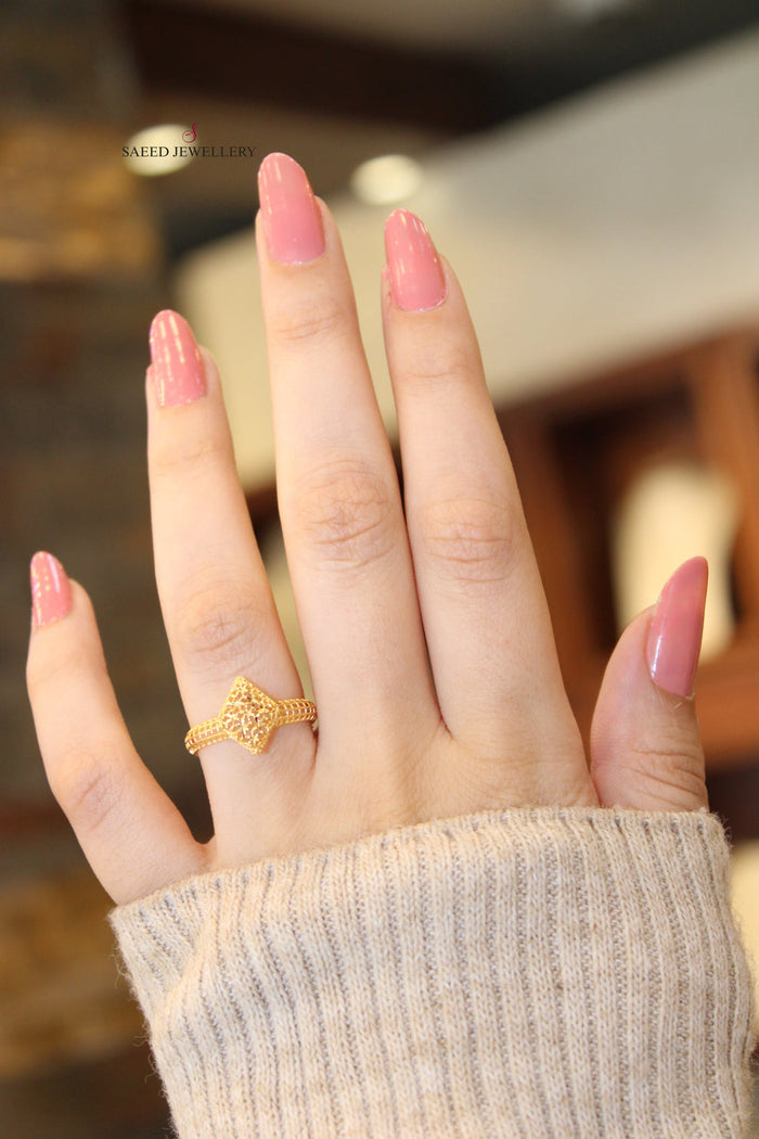21K light  Ring Made of 21K Yellow Gold by Saeed Jewelry-26275