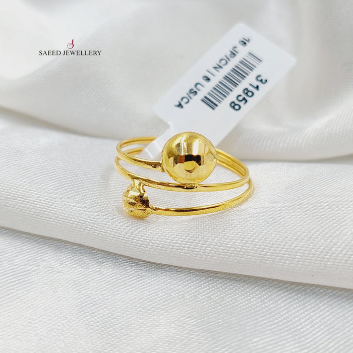 21K خاتم خفيف-مجوهرات الشيخ سعيد-Saeed Jewelry