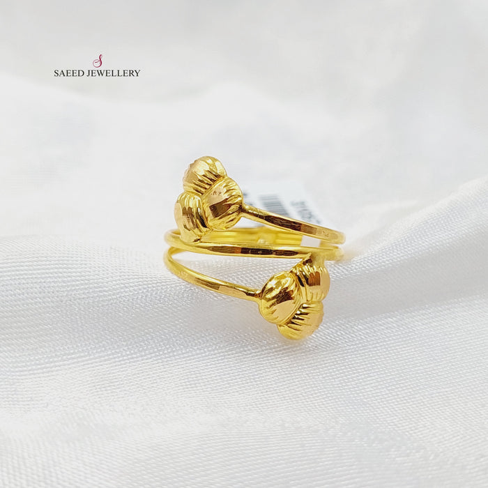 Light Ring  Made of 21K Yellow Gold by Saeed Jewelry-31057