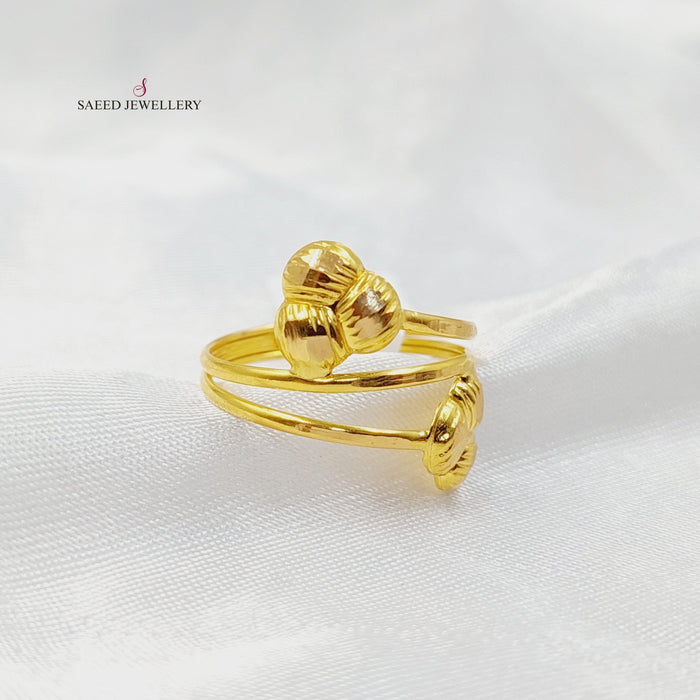 Light Ring  Made of 21K Yellow Gold by Saeed Jewelry-31057