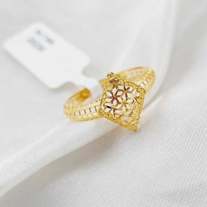 21K Light  Ring Made of 21K Yellow Gold by Saeed Jewelry-26278