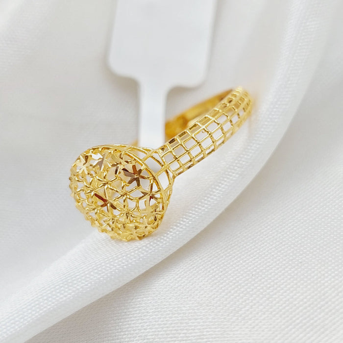 21K Light  Ring Made of 21K Yellow Gold by Saeed Jewelry-26281