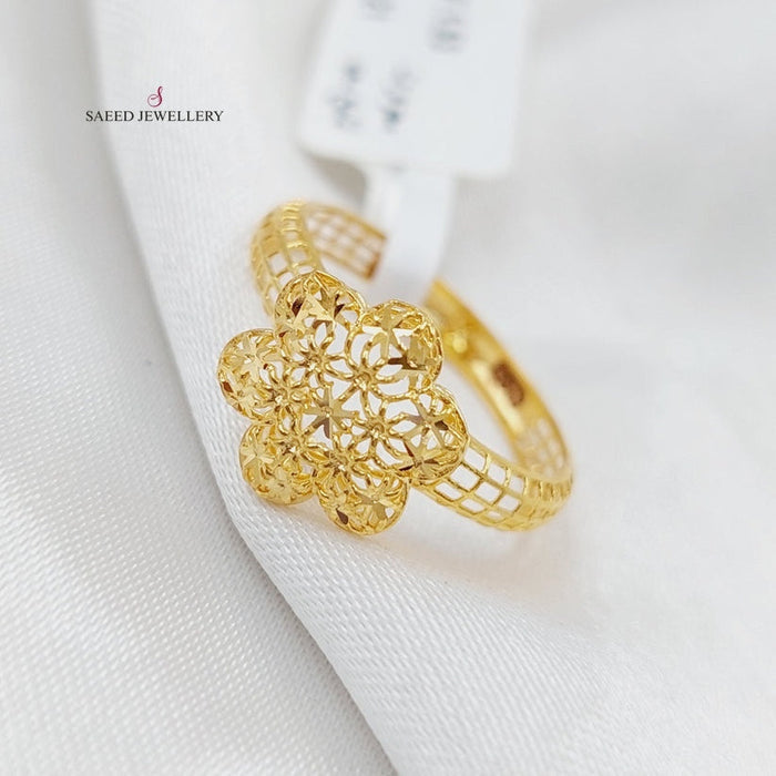 21K Light  Ring Made of 21K Yellow Gold by Saeed Jewelry-27158