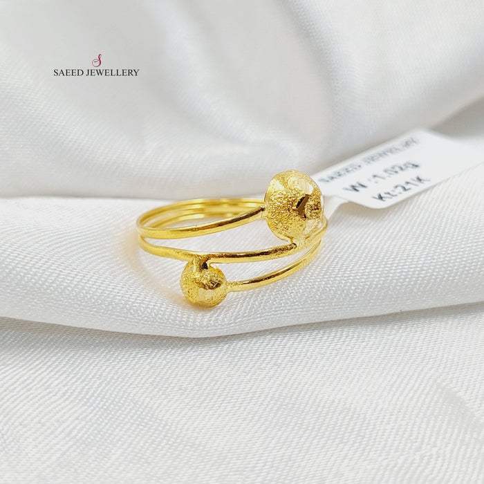 21K خاتم خفيف-مجوهرات الشيخ سعيد-Saeed Jewelry