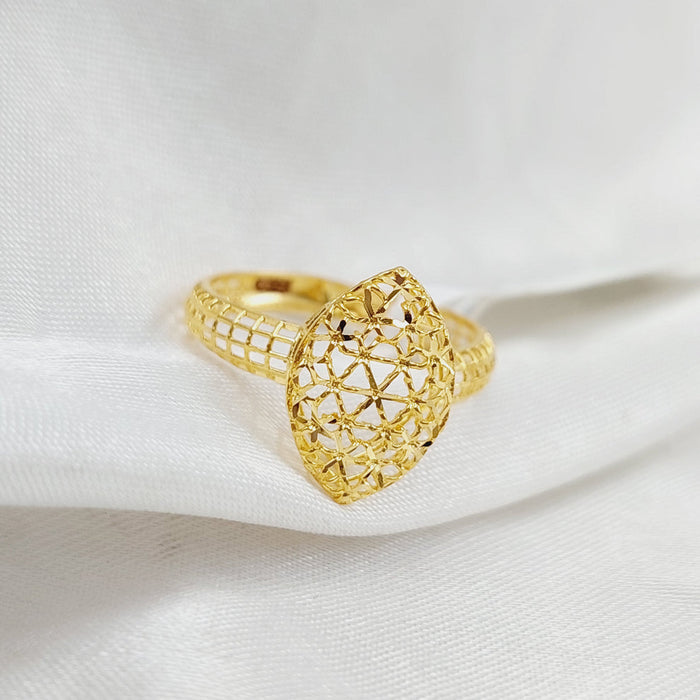 21K Light  Ring Made of 21K Yellow Gold by Saeed Jewelry-26287