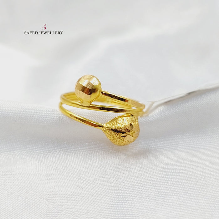 Light Ring  Made of 21K Yellow Gold by Saeed Jewelry-31060