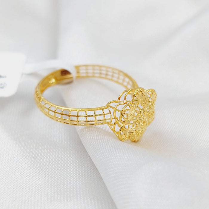 21K Light  Ring Made of 21K Yellow Gold by Saeed Jewelry-26286