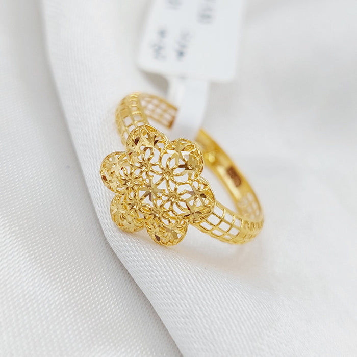 21K Light  Ring Made of 21K Yellow Gold by Saeed Jewelry-26286