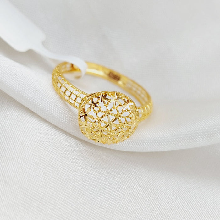 21K Light  Ring Made of 21K Yellow Gold by Saeed Jewelry-26281
