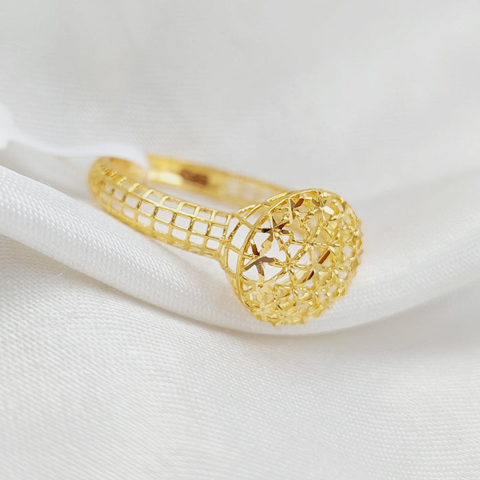 21K Light  Ring Made of 21K Yellow Gold by Saeed Jewelry-26281