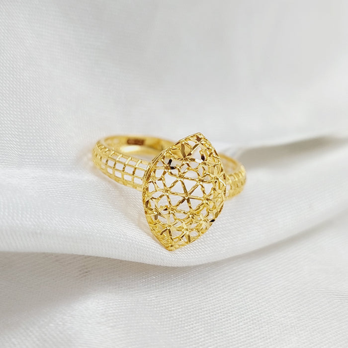 21K Light  Ring Made of 21K Yellow Gold by Saeed Jewelry-25253