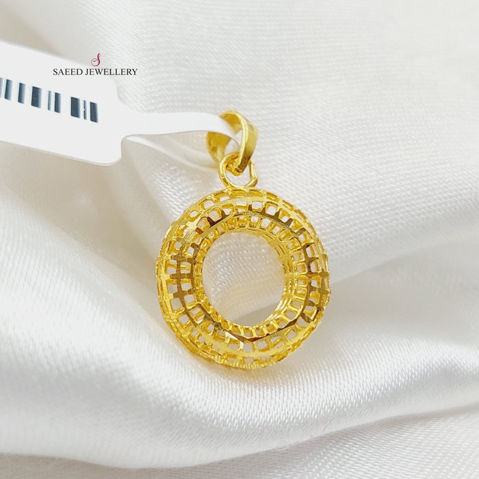 Light Turkish Pendant Made Of 21K Yellow Gold by Saeed Jewelry-27720