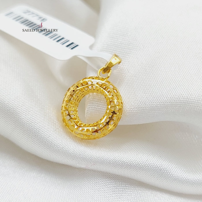 Light Turkish Pendant Made Of 21K Yellow Gold by Saeed Jewelry-27720