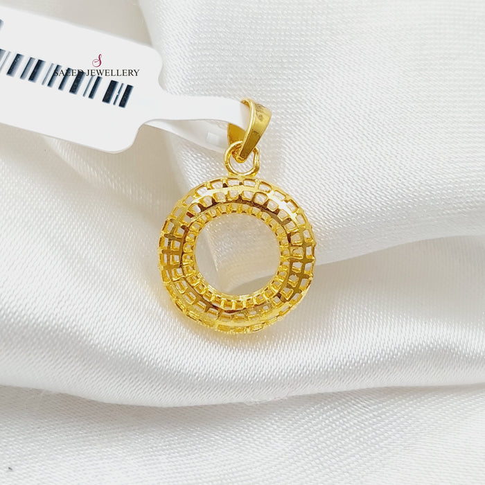Light Turkish Pendant Made Of 21K Yellow Gold by Saeed Jewelry-27720