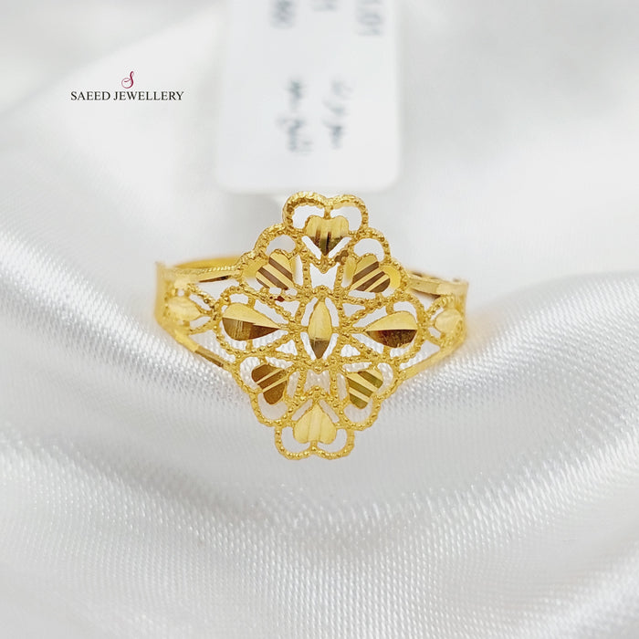 Light Turkish Ring Made Of  21K Yellow Gold by Saeed Jewelry-27396