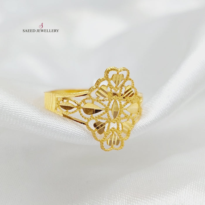 Light Turkish Ring Made Of  21K Yellow Gold by Saeed Jewelry-27396