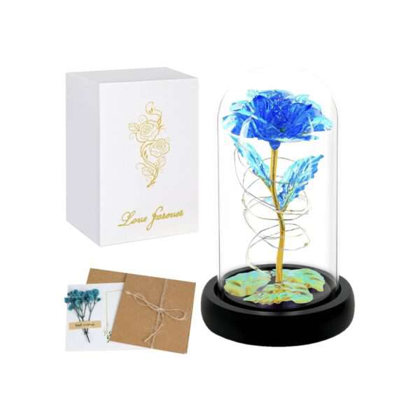 Light Up Rose - Blue