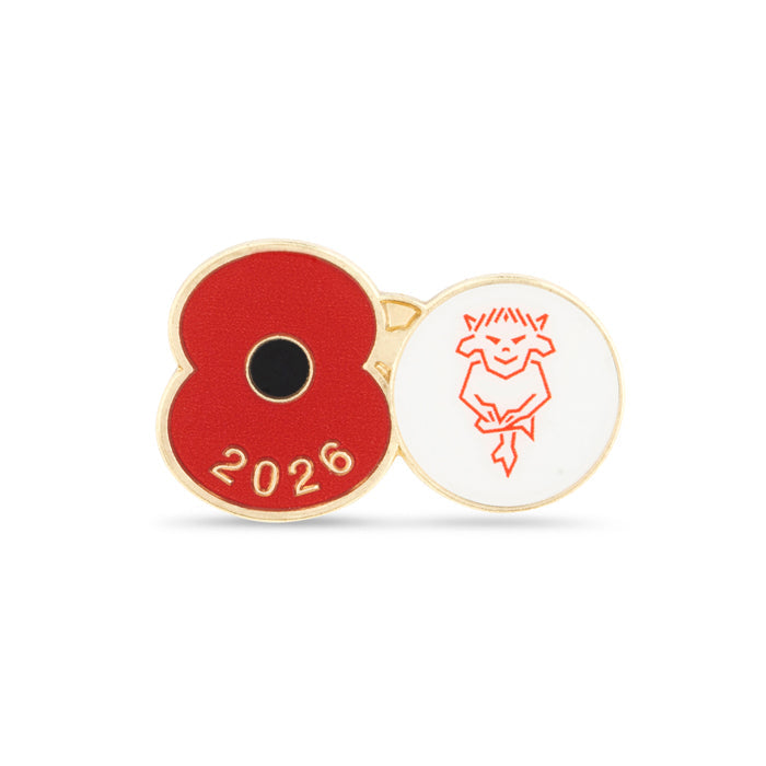 Lincoln City Poppy Football Pin 2026