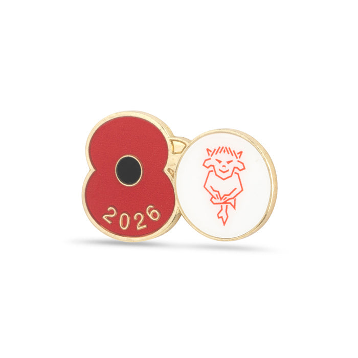 Lincoln City Poppy Football Pin 2026