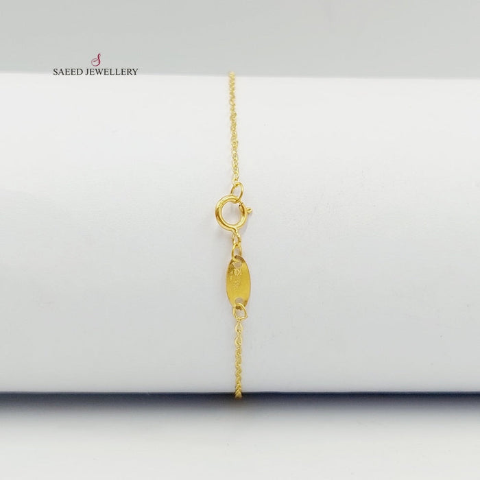 Figaro Bracelet  Made Of 18K Yellow Gold by Saeed Jewelry-29633