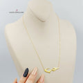 18K Love Necklace Made of 18K Yellow Gold by Saeed Jewelry-25811