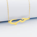 Love Necklace Made Of 18K Yellow Gold by Saeed Jewelry-28071