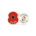 Luton Town Poppy Football Pin 2026